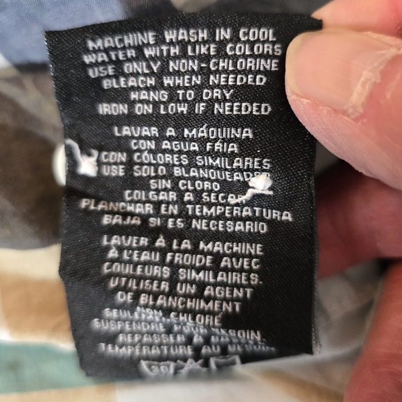 PRICED ↘️ Seven7 Womens Mens Plaid Shirt Corduroy Pads Large Multicolor - Picture 10 of 13